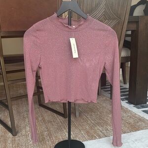 Miami Sparkling Pink sheer Crop Top